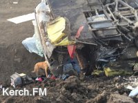 В сети появилось видео аварии с автобусом под Керчью