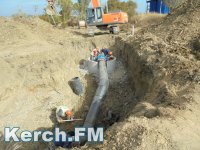 В Керчи идут работы по врезке нового водовода