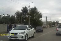 Новости » Криминал и ЧП: В районе керченской детской больницы утром произошло ДТП