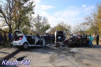 Новости » Общество: Керчане сняли на регистратор момент аварии с 11 пострадавшими