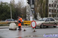 В Керчи перекрыли Вокзальное шоссе