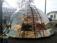 Новости » Общество: Жестянщики Керчи изготовили купол на Нижнезаморскую церковь