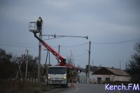 Новости » Общество: По дороге на Керченскую переправу устанавливают камеры