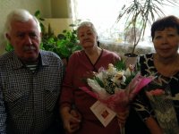 Новости » Общество: В Керчи ветеран ВОВ Ольга Новикова отметила свои 90 лет