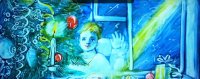 Крымская художница нарисовала к Рождеству мультфильм из цветного жидкого песка
