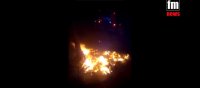 В Керчи горела свалка, которую оставили работники управляющей компании возле дома
