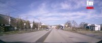 Новости » Общество: В Керчи машина проехала пешеходный переход на красный сигнал светофора (видео)