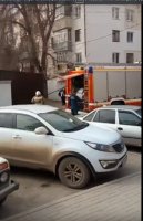 В Керчи тушили пожар возле магазина в Аршинцево