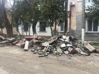 На улице Айвазовского начали ремонт дороги