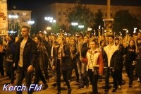 В Керчи изменили маршрут движения факельного шествия