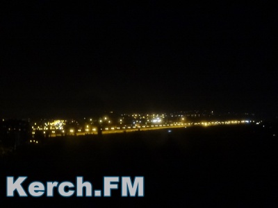 «Огни» автоподхода к Крымскому мосту – вид ночью
