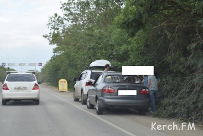 На въезде в Керчь произошла авария