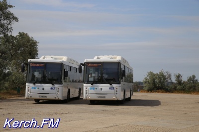 Новости » Общество: На городской пляж в Керчи пустили автобусы