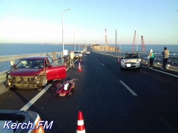 Керчане прислали фотографии с аварии на Крымском мосту