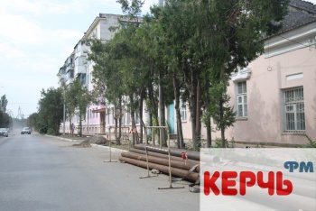 На Айвазовского в Керчи началась замена труб отопления