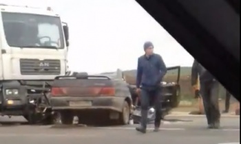 На Керченской трассе снова серьёзная авария с участием ВАЗа