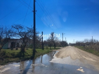 На Шевякова в Керчи произошёл порыв водовода