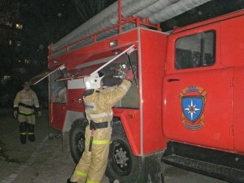 Ночью в Багерово горело заброшенное здание