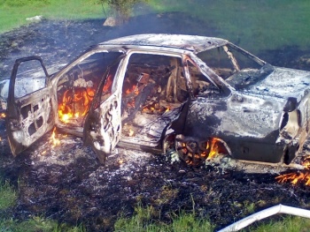 Очередной автопожар в Крыму: «Дэо» выгорела дотла