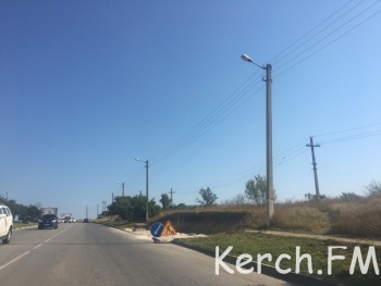 На Куль-Обинском шоссе перед будущей остановкой установили дорожные знаки
