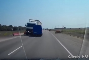 Видеорегистратор снял момент аварии, где погиб водитель «Почты Крыма»