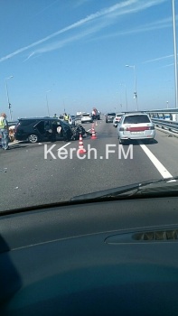 На Крымском мосту произошла авария