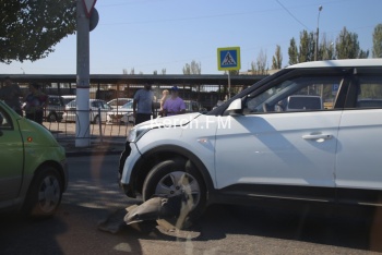 Новости » Криминал и ЧП: В Керчи на автовокзале произошла авария