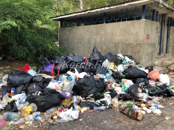 Новости » Общество: Свалка у пляжа в Аршинцево стала огромной