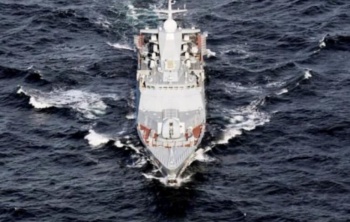 Новости » Общество: Через Керченский пролив прошли корабли Каспийской флотилии