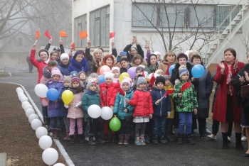 Новости » Общество: В Керчи торжественно открыли модульный корпус детсада в Аршинцево