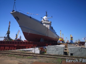 На заводе «Залив» спустили на воду новый малый ракетный корабль (видео)