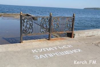 Новости » Общество: Керчанам напомнили места, где запрещено купание