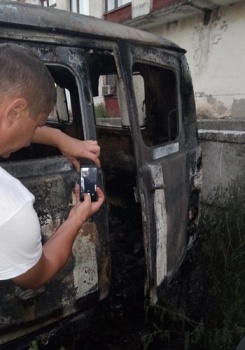 Пожарные рассказали подробности возгорания авто в Багерово