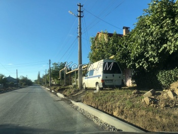 В Керчи завершается ремонт дорог на Партизанском