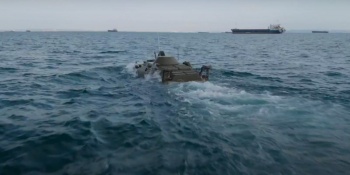 Затонувшую летом в Керченском проливе бронемашину восстановили
