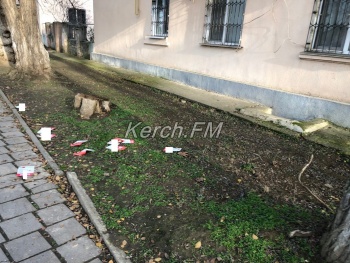 Новости » Общество: Рекламные листовки разбросали по тротуарам в Аршинцево