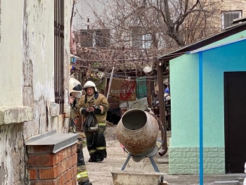 В центре Керчи горел частный дом