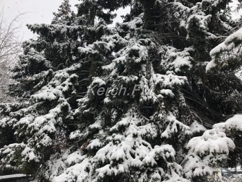 Новости » Общество: В Керчь снова пришла зима (фото, видео)