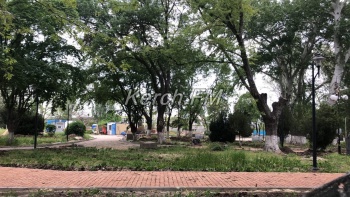 Новости » Общество: Керчан интересует, сколько еще лет будут укладывать плитку в сквере у площади