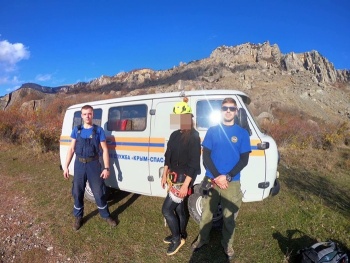 Новости » Общество: За один день спасателям дважды пришлось снимать туристов с Крымских гор