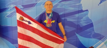 Новости » Спорт: Керчанин Сергей Биховец привез 4 медали с Кубка  России по плаванию