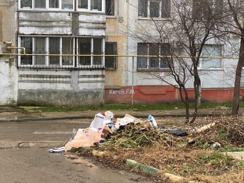 Новости » Общество: Вечный мусор нашего двора: керчане жалуются на уборку на Генерала Петрова