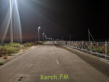 Новости » Общество: Керчане показали пример республиканским службам в освещении проезжей части