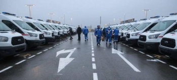 Новости » Общество: Одиннадцать спецавтомобилей передали керченской скорой помощи