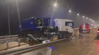 На «Тавриде» под Севастополем столкнулись 13 автомобилей