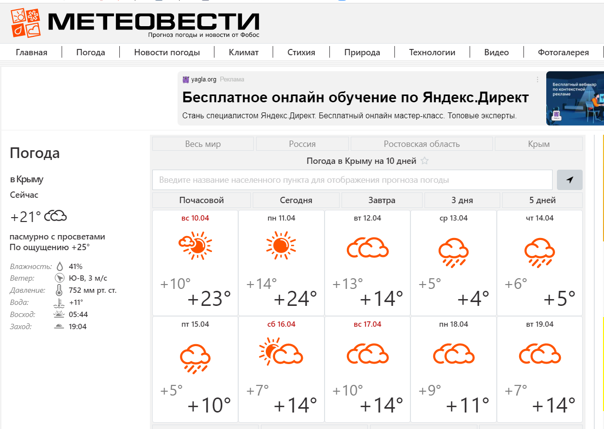 Погода фобос краснодарский