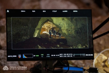 Новости » Общество: Художественный фильм снимают в пещере «Таврида»