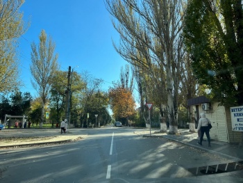 По улице Нестерова в Керчи нанесли дорожную разметку