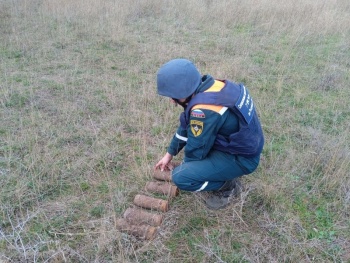 Новости » Общество: В Ленинском района нашли и обезвредили взрывоопасные предметы