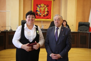 Медаль «За защиту Республики Крым» вручили Ольге Солодиловой